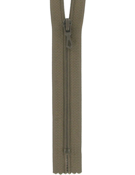 Cremallera de nylon - Tabaco