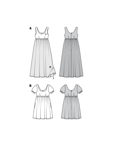 Patrón de vestido - Burda 6312