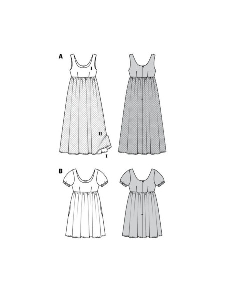 Patrón de vestido - Burda 6312