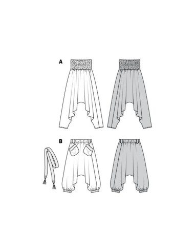 Patrón de pantalón - Burda 6316