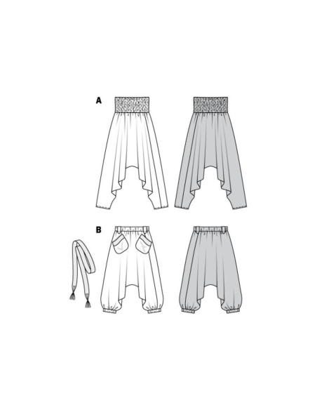 Patrón de pantalón - Burda 6316