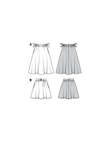 Patrón de falda - Burda 6319
