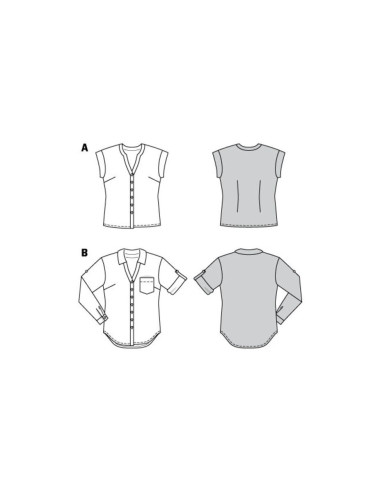 Patrón de blusa - Burda 6326