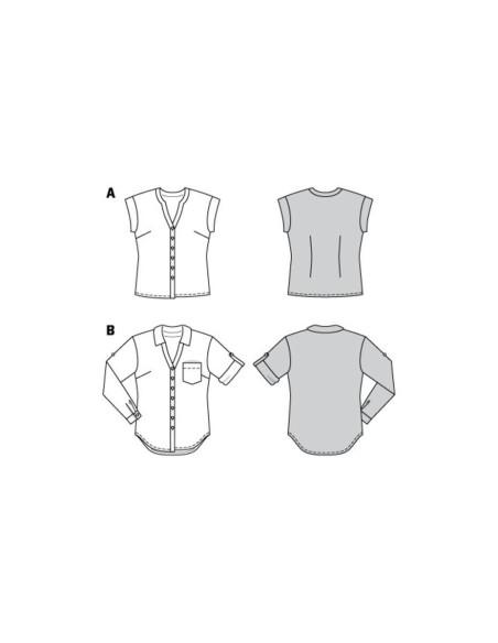 Patrón de blusa - Burda 6326