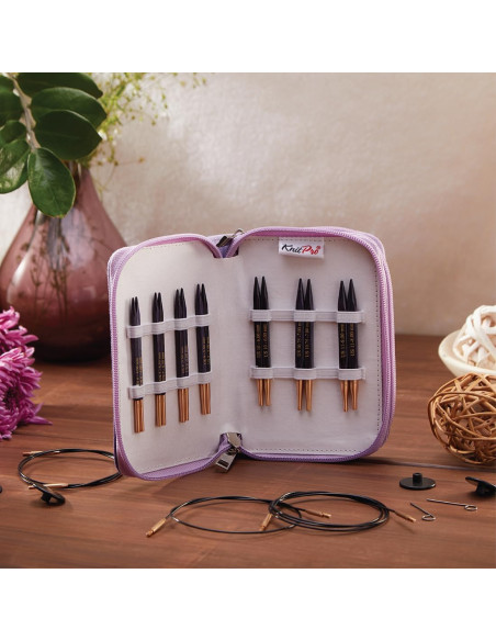 Kit de agujas circulares intercambiables KnitPro J'adore Cubics