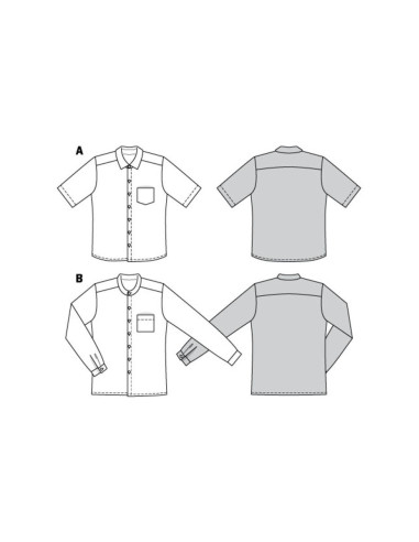 Patrón de camisa - Burda 6349
