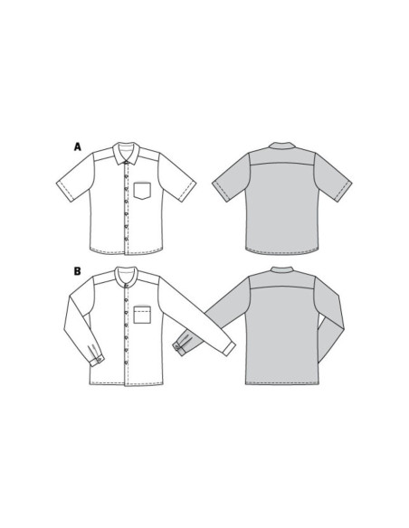 Patrón de camisa - Burda 6349