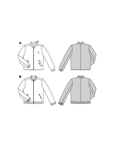 Patrón de chaqueta - Burda 6351