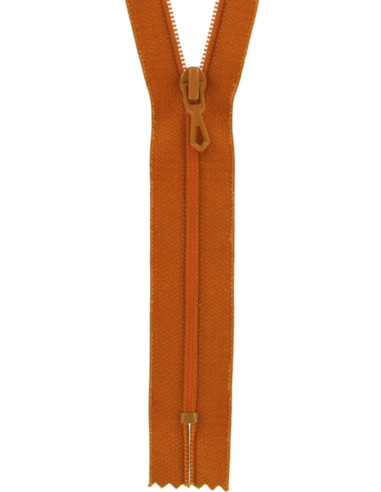 Cremallera de nylon - Marrón caramelo