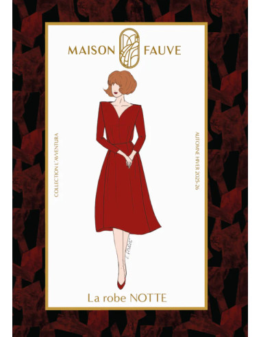 Patron de robe Notte - Maison Fauve