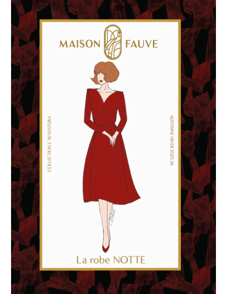 Patron de robe Notte - Maison Fauve