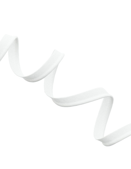 Piping todo textil 10 mm - Blanco