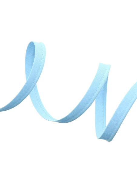 Piping todo textil 10 mm - Azul cielo