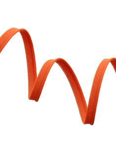 Piping todo textil 10 mm - Naranja vivo