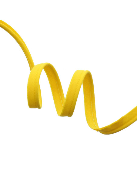 Piping todo textil 10 mm - Amarillo