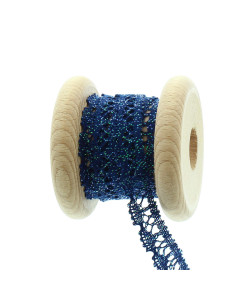 Encaje iridiscente - Azul marino