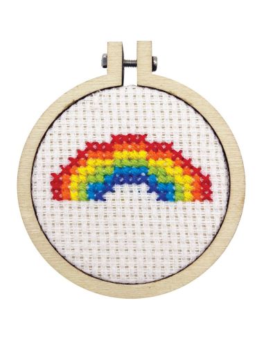 Mini kit de bordado punto de cruz - Love is love