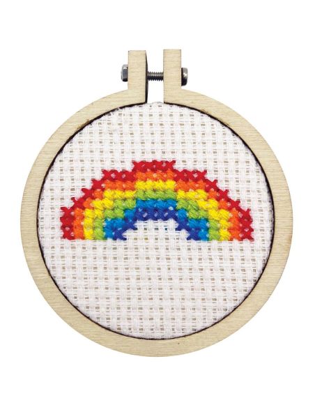 Mini kit de bordado punto de cruz - Love is love