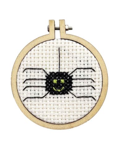Mini kit de bordado en punto de cruz - ¡Araña de la tarde, esperanza!