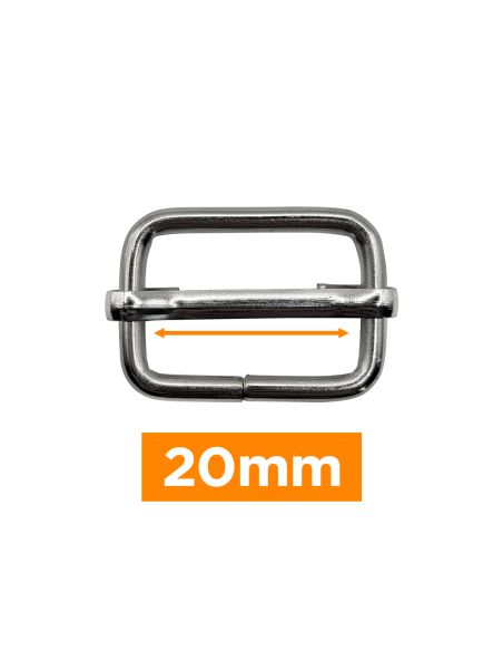 Bucle deslizante premium - Plata 20 mm