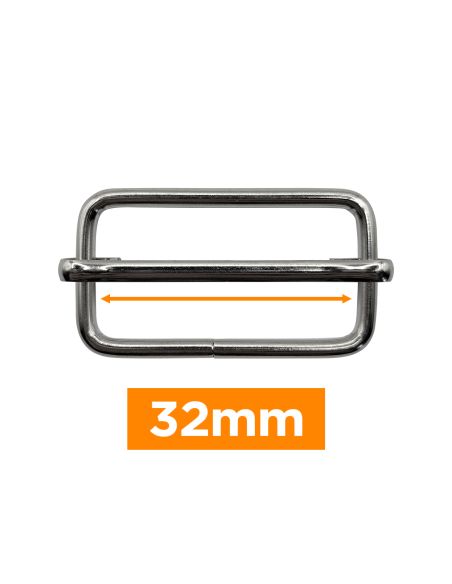 Bucle deslizante premium - Plata 32 mm