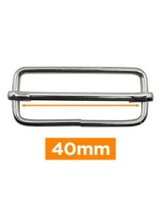 Bucle deslizante premium - Plata 40 mm