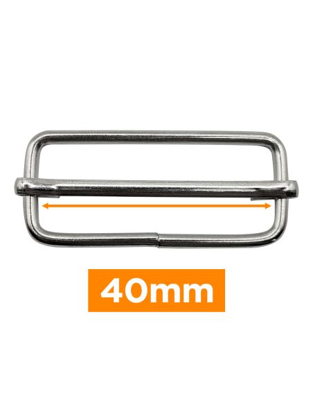Bucle deslizante premium - Plata 40 mm