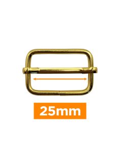 Hebilla deslizante premium - Oro 25 mm