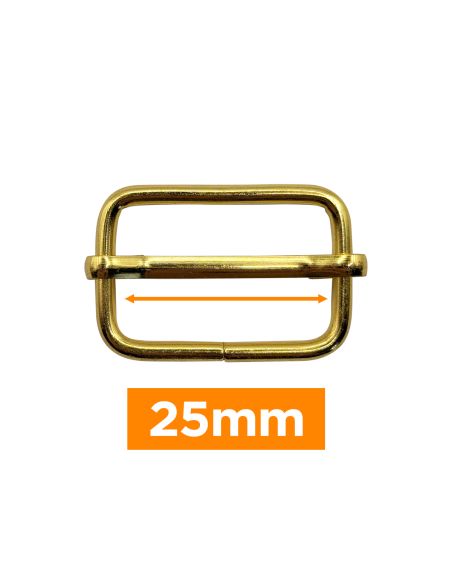 Hebilla deslizante premium - Oro 25 mm