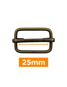 Hebilla deslizante premium - Bronce 25 mm