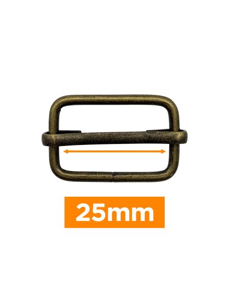 Hebilla deslizante premium - Bronce 25 mm