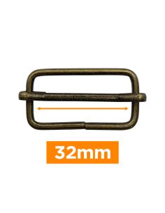 Hebilla deslizante premium - Bronce 32 mm
