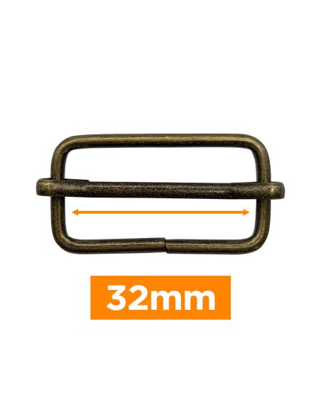Hebilla deslizante premium - Bronce 32 mm