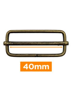 Hebilla deslizante premium - Bronce 40 mm