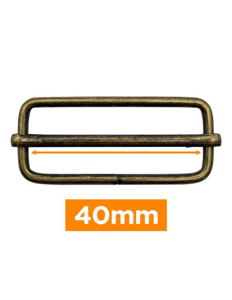 Hebilla deslizante premium - Bronce 40 mm