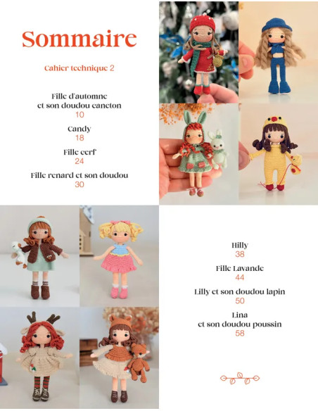 Libro de muñecas en micro ganchillo