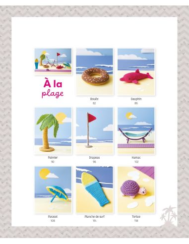 Libro de amigurumis de vacaciones en la playa y en el bosque