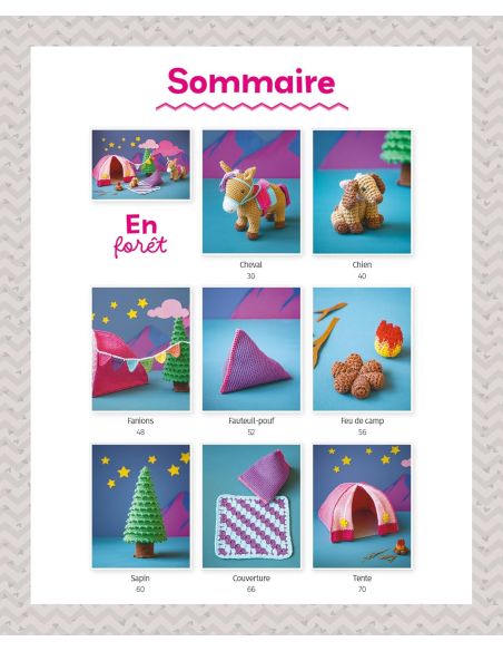 Libro de amigurumis de vacaciones en la playa y en el bosque