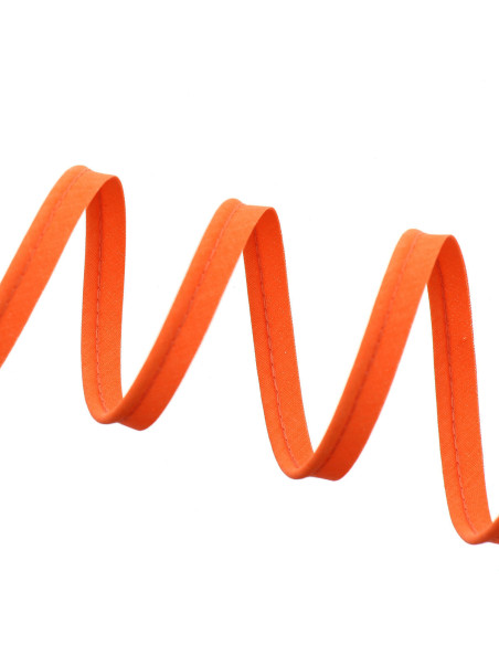 Piping todo textil 10 mm - Naranja fluorescente