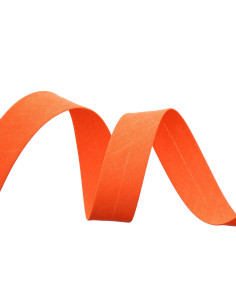 Cinta al bies todo textil - Naranja fluorescente