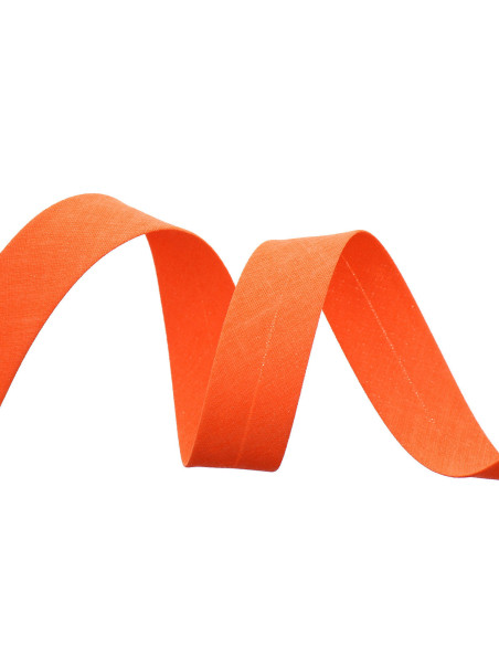 Cinta al bies todo textil - Naranja fluorescente
