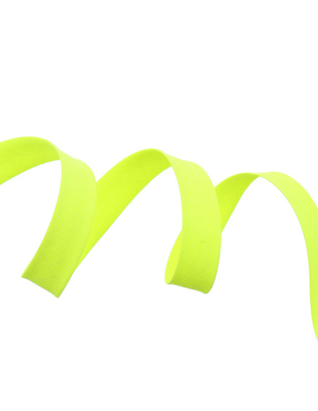 Cinta al bies todo textil - Amarillo fluorescente