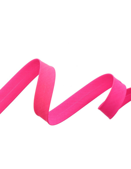 Cinta al bies todo textil - Rosa fluorescente