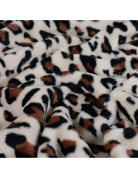 Tela de peluche - Leopardo