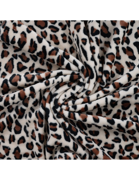 Tela de peluche - Leopardo