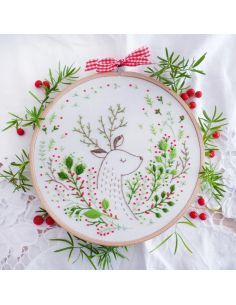 Kit de bordado Tamar Nahir-Yanai - Reno de Navidad