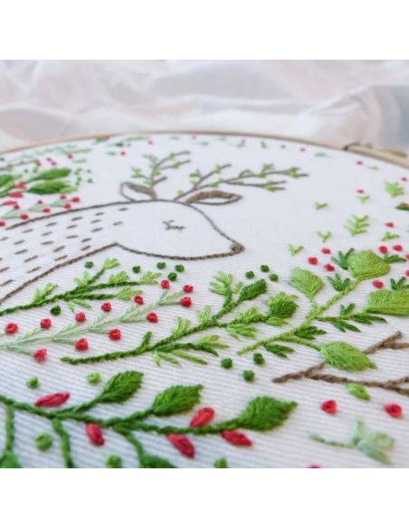 Kit de bordado Tamar Nahir-Yanai - Reno de Navidad