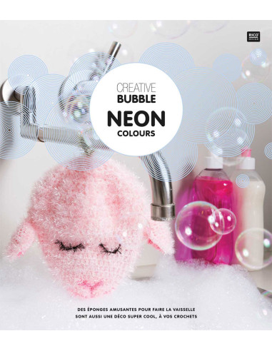 Libro burbuja creativa colores neón