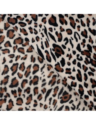 Tela de peluche - Leopardo