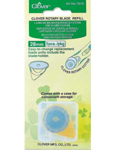 5 cuchillas de repuesto para cortador Clover - 28 mm